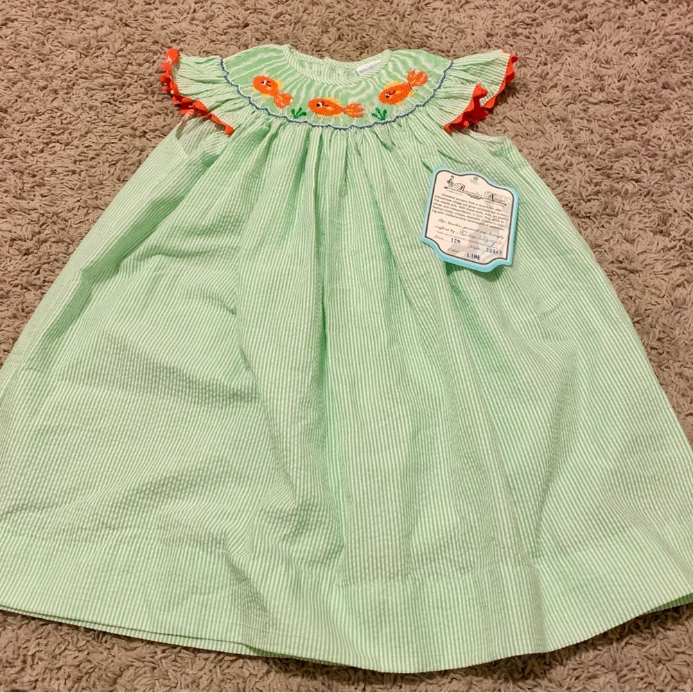 Remember Nguyen Dress with Fish Embroidery- NWT